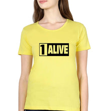 Load image into Gallery viewer, PUBG 1 Alive T-Shirt for Women-Yellow-Ektarfa.online
