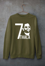 Load image into Gallery viewer, MS Dhoni 07 Thala Unisex Sweatshirt for Men/Women-Olive Green-Ektarfa.online
