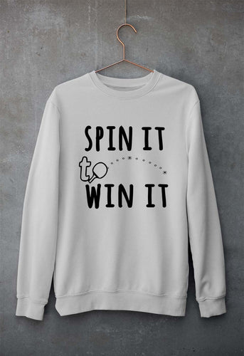 Table Tennie (TT) Unisex Sweatshirt for Men/Women-Grey Melange-Ektarfa.online