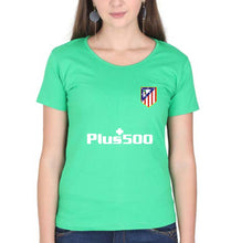 Load image into Gallery viewer, Atletico Madrid 2021-22 T-Shirt for Women-Flag Green-Ektarfa.online
