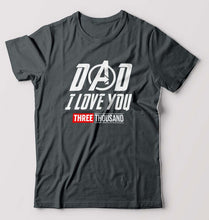 Load image into Gallery viewer, Dad I Love You 3000 T-Shirt for Men-Steel grey-Ektarfa.online
