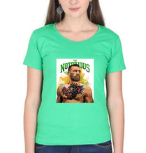 Load image into Gallery viewer, Conor McGregor UFC MMA T-Shirt for Women-flag green-Ektarfa.online
