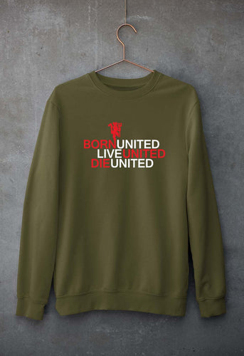 Born United Live United Die United Unisex Sweatshirt for Men/Women-Olive Green-Ektarfa.online