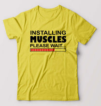 Load image into Gallery viewer, Gym T-Shirt for Men-Yellow-Ektarfa.online
