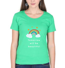 Load image into Gallery viewer, Tomorrow Will Be Beautiful T-Shirt for Women-flag green-Ektarfa.online
