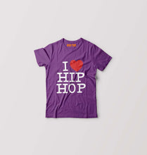 Load image into Gallery viewer, I Love Hip Hop Kids T-Shirt for Boy/Girl-Purple-Ektarfa.online
