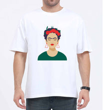 Load image into Gallery viewer, Frida Kahlo Oversized T-Shirt for Men-White-Ektarfa.online
