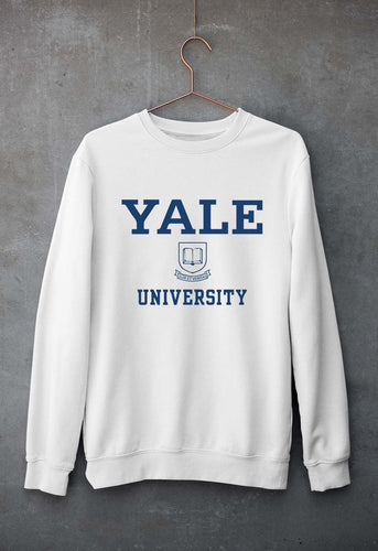 Yale University Unisex Sweatshirt for Men/Women-White-Ektarfa.online