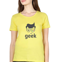 Load image into Gallery viewer, Geek T-Shirt for Women-Yellow-Ektarfa.online
