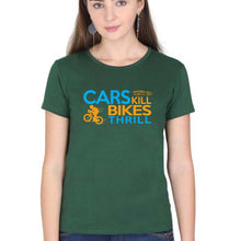 Load image into Gallery viewer, Cycling T-Shirt for Women-Dark Green-Ektarfa.online
