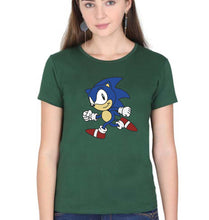 Load image into Gallery viewer, Sonic T-Shirt for Women-Dark Green-Ektarfa.online

