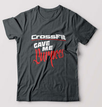 Load image into Gallery viewer, CrossFit Gym Burpees T-Shirt for Men-Steel grey-Ektarfa.online
