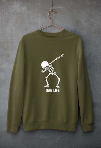Dab Life Unisex Sweatshirt for Men/Women-Olive Green-Ektarfa.online