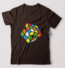 Load image into Gallery viewer, Rubik&#39;s Cube T-Shirt for Men-Coffee Brown-Ektarfa.online
