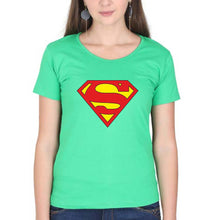 Load image into Gallery viewer, Superman T-Shirt for Women-flag green-Ektarfa.online
