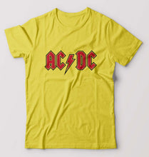Load image into Gallery viewer, ACDC T-Shirt for Men-Yellow-Ektarfa.online
