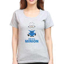 Load image into Gallery viewer, Minion T-Shirt for Women-Grey Melange-Ektarfa.online
