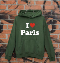 Load image into Gallery viewer, I Love Paris Unisex Hoodie for Men/Women-Dark Green-Ektarfa.online
