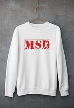Load image into Gallery viewer, MS Dhoni (MSD) Unisex Sweatshirt for Men/Women-White-Ektarfa.online
