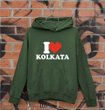 Load image into Gallery viewer, I Love Kolkata Unisex Hoodie for Men/Women-Dark Green-Ektarfa.online

