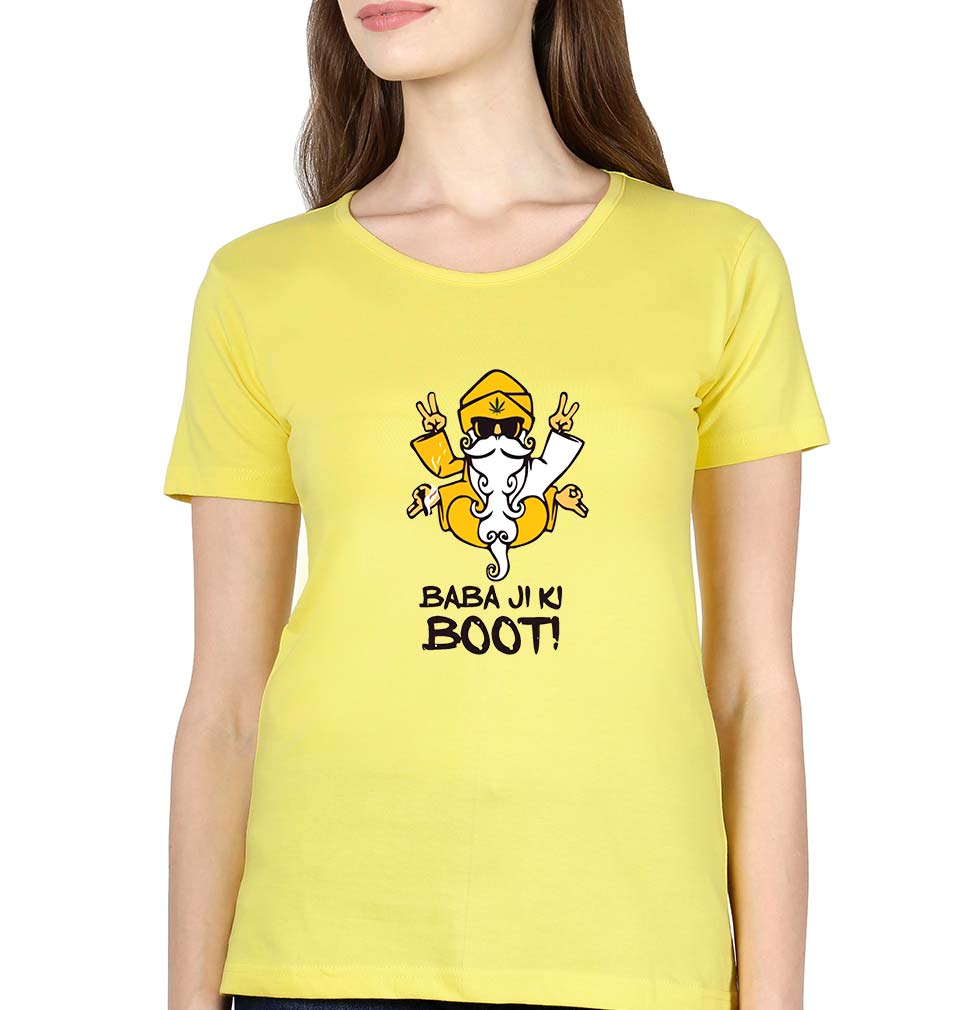 Weed T-Shirt for Women-Yellow-Ektarfa.online