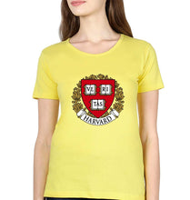 Load image into Gallery viewer, Harvard University T-Shirt for Women-Yellow-Ektarfa.online
