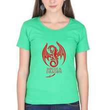 Load image into Gallery viewer, House of the Dragon (GOT) T-Shirt for Women-flag green-Ektarfa.online
