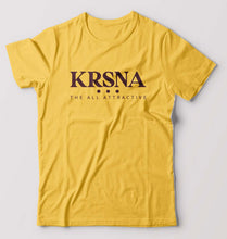 Load image into Gallery viewer, Krsna T-Shirt for Men-Golden Yellow-Ektarfa.online
