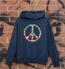 Load image into Gallery viewer, Trippy Psychedelic Peace Unisex Hoodie for Men/Women-Navy Blue-Ektarfa.online
