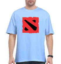 Load image into Gallery viewer, Dota Oversized T-Shirt for Men-Baby Blue-Ektarfa.online
