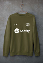 Load image into Gallery viewer, Barcelona 2022-23 Unisex Sweatshirt for Men/Women-Olive Green-Ektarfa.online

