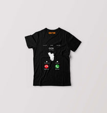 Load image into Gallery viewer, Goa Calling Kids T-Shirt for Boy/Girl-Black-Ektarfa.online
