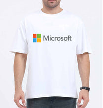 Load image into Gallery viewer, Microsooft Oversized T-Shirt for Men-White-Ektarfa.online

