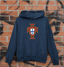 Load image into Gallery viewer, Portugal Football Unisex Hoodie for Men/Women-S(40 Inches)-Navy Blue-Ektarfa.online
