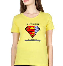 Load image into Gallery viewer, Superman Gym T-Shirt for Women-Yellow-Ektarfa.online
