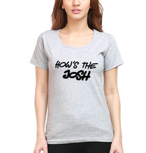 Load image into Gallery viewer, How&#39;s The Josh T-Shirt for Women-Grey Melange-Ektarfa.online
