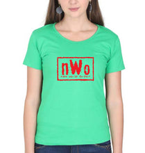 Load image into Gallery viewer, New World Order (NWO) WWE T-Shirt for Women-flag green-Ektarfa.online
