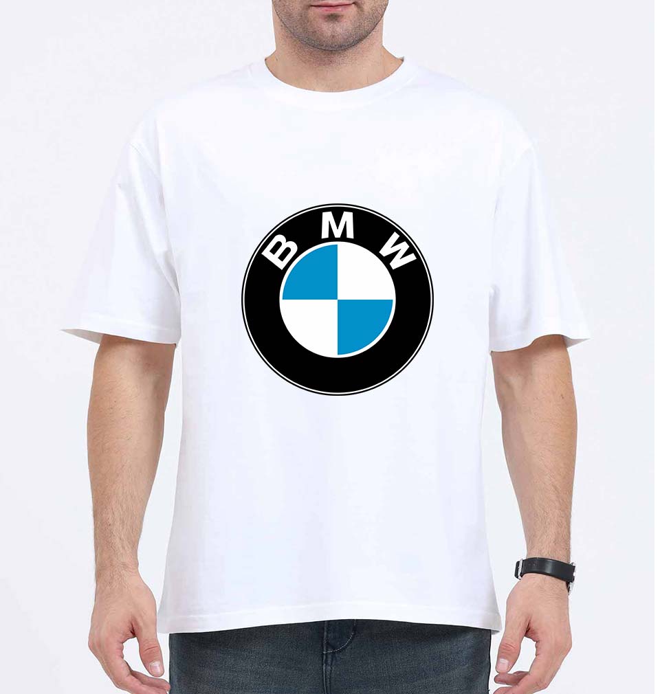 BMW Oversized T-Shirt for Men-White-Ektarfa.online