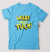 Load image into Gallery viewer, What The Fuck T-Shirt for Men-Light Blue-Ektarfa.online
