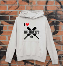 Load image into Gallery viewer, I Love Cricket Unisex Hoodie for Men/Women-Grey Melange-Ektarfa.online
