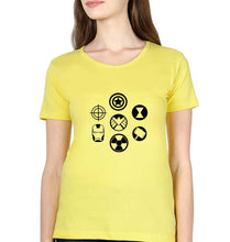 Load image into Gallery viewer, Marvel Superhero T-Shirt for Women-Yellow-Ektarfa.online
