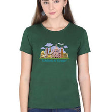 Load image into Gallery viewer, Welcome to Europe T-Shirt for Women-Dark Green-Ektarfa.online
