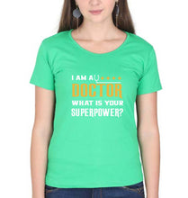 Load image into Gallery viewer, Doctor T-Shirt for Women-Flag Green-Ektarfa.online
