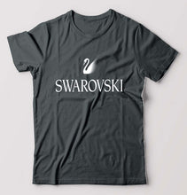 Load image into Gallery viewer, Swarovski T-Shirt for Men-S(38 Inches)-Steel grey-Ektarfa.online
