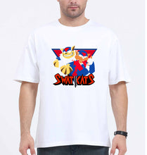 Load image into Gallery viewer, Swat Kats Oversized T-Shirt for Men-White-Ektarfa.online
