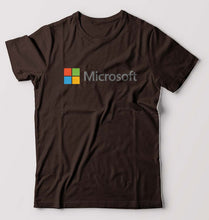 Load image into Gallery viewer, Microsooft T-Shirt for Men-Coffee Brown-Ektarfa.online
