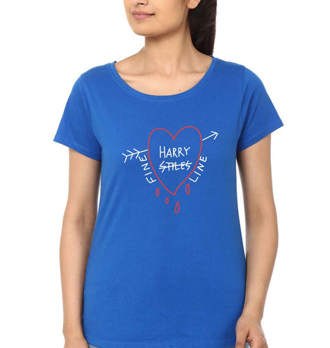 Harry Styles T-Shirt for Women-XS(32 Inches)-Royal Blue-Ektarfa.online