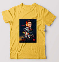 Load image into Gallery viewer, Max Verstappen T-Shirt for Men-Golden Yellow-Ektarfa.online
