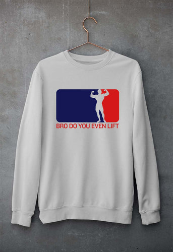 Gym Funny Unisex Sweatshirt for Men/Women-Grey Melange-Ektarfa.online