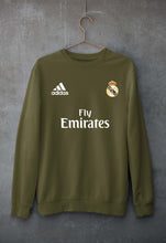 Load image into Gallery viewer, Real Madrid Unisex Sweatshirt for Men/Women-S(40 Inches)-Olive Green-Ektarfa.online
